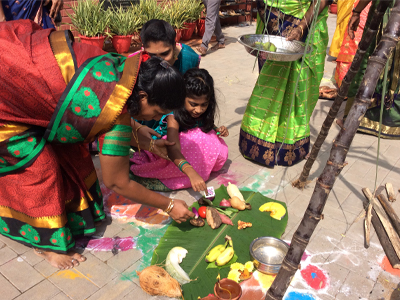 Pongal offered to Sungod