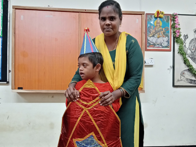 Dressed as a Rocket on Diwali