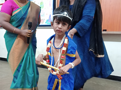 Dressed as Krishna on Diwali